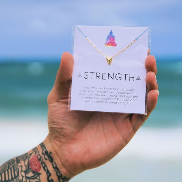 Moon Child "Strength" Affirmation Necklace