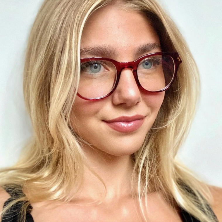 Simple top retro eyeglasses