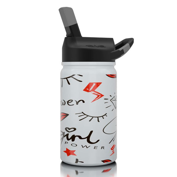 SIC Cups 12 Oz. lil SIC Girl Power White Sip Bottle