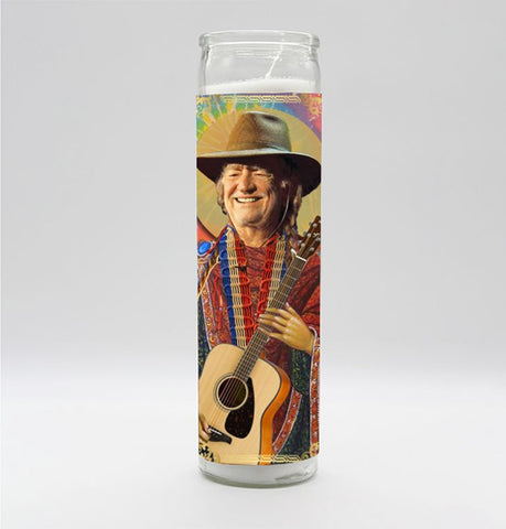 Saint Willie Nelson Candle