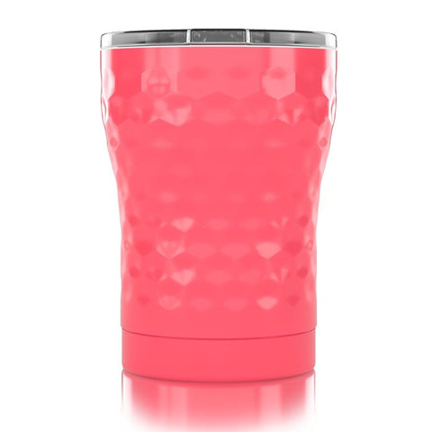 SIC Cups 12 oz. Dimpled Golf® Pink Tumbler