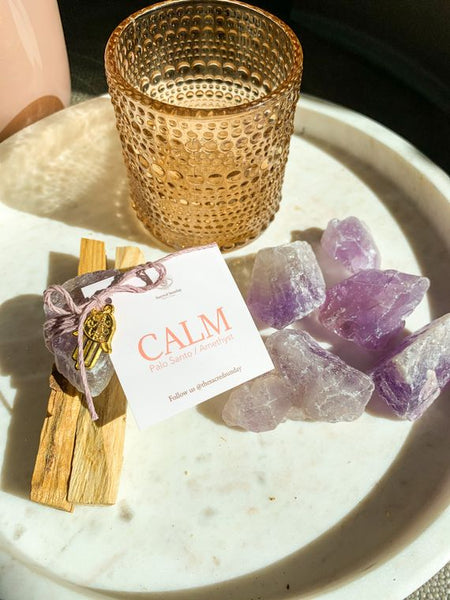 Sacred Sunday 'CALM' Intention Bundle -  palo santo + amethyst