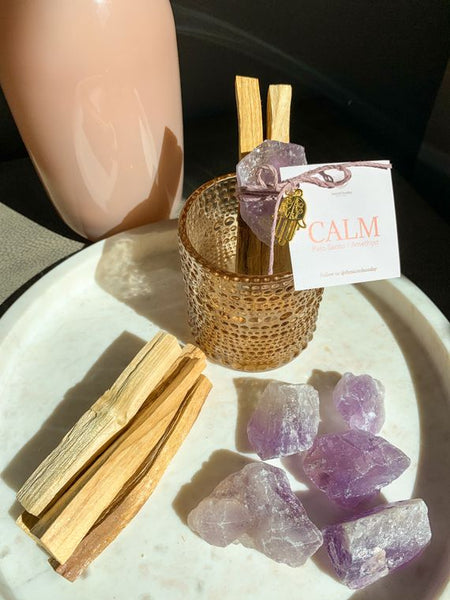Sacred Sunday 'CALM' Intention Bundle -  palo santo + amethyst