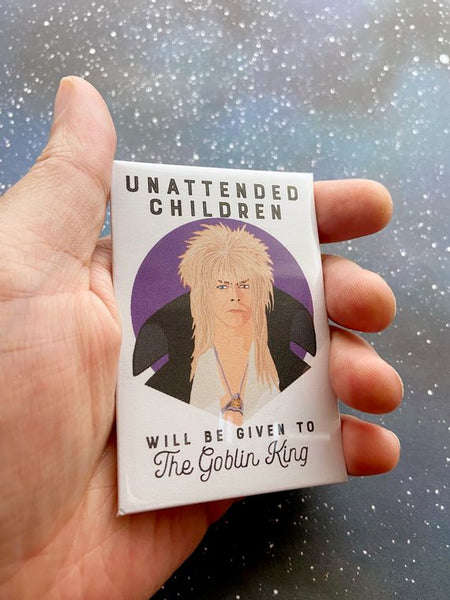 The Red Swan 'Goblin King' The Labyrinth David Bowie Souvenir Magnet