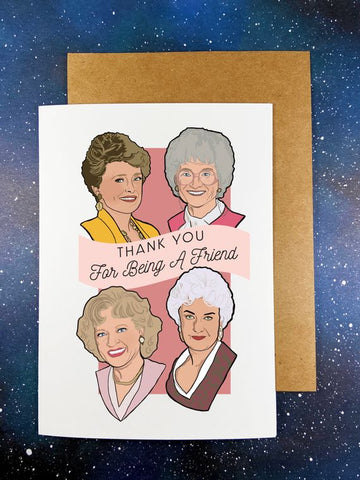 "Thank You For Being A Friend" The Golden Girls Greeting Card
