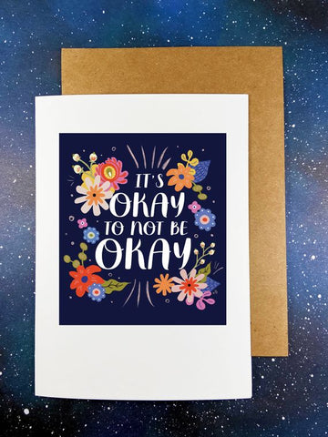 The Red Swan "It's Okay" Encouragement Greeting Card