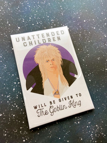 The Red Swan 'Goblin King' The Labyrinth David Bowie Souvenir Magnet