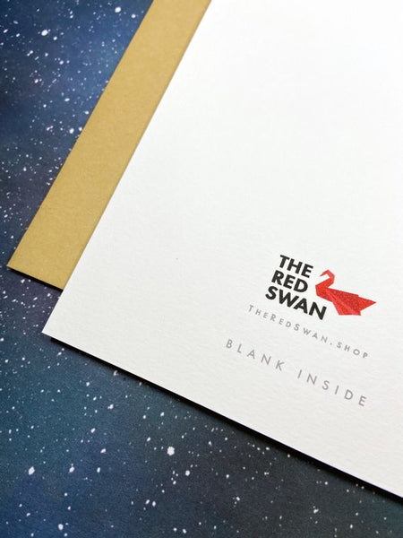 The Red Swan "Fool" Mr. T Birthday Greeting Card