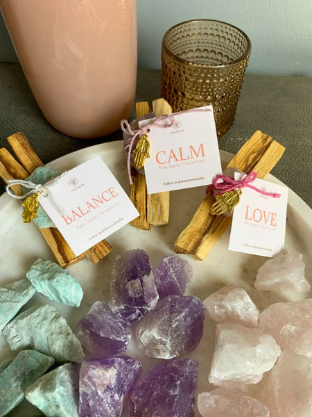 Sacred Sunday 'CALM' Intention Bundle -  palo santo + amethyst