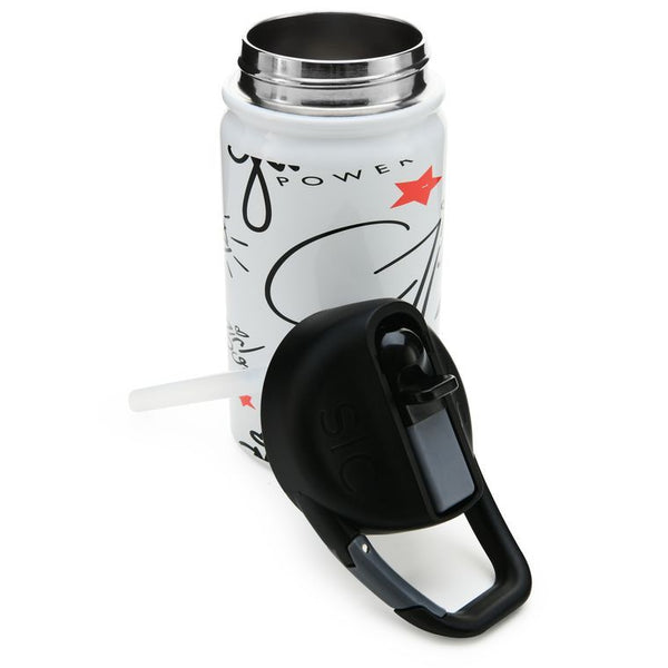 SIC Cups 12 Oz. lil SIC Girl Power White Sip Bottle