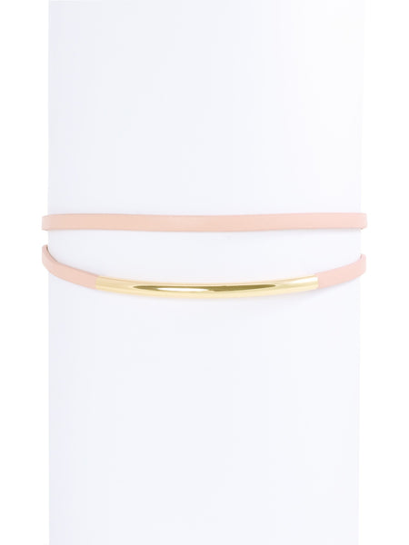 ZENZII Double Curve Bar Choker Necklace