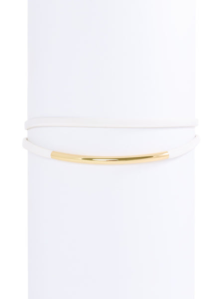 ZENZII Double Curve Bar Choker Necklace