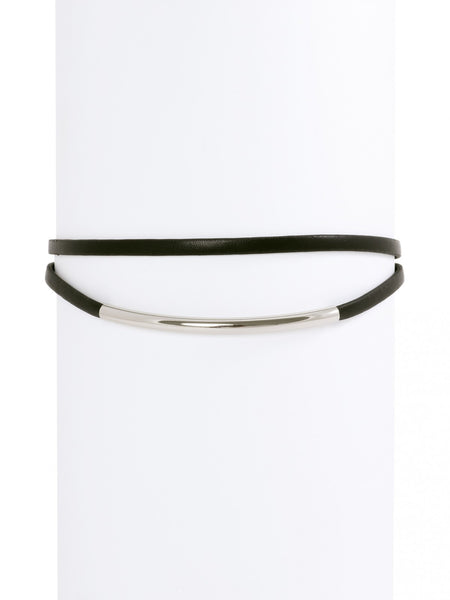 ZENZII Double Curve Bar Choker Necklace